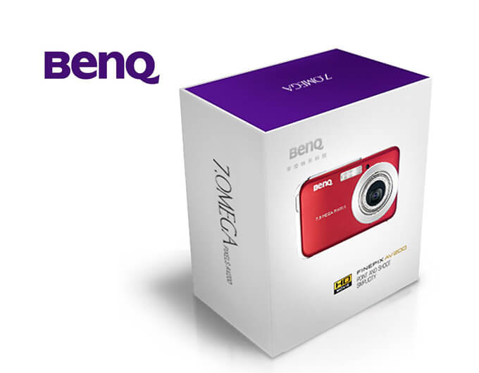 BENQ包装设计,照相机包装设计,数码产品包装设计