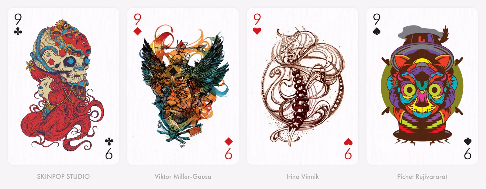 高逼格扑克牌插画系