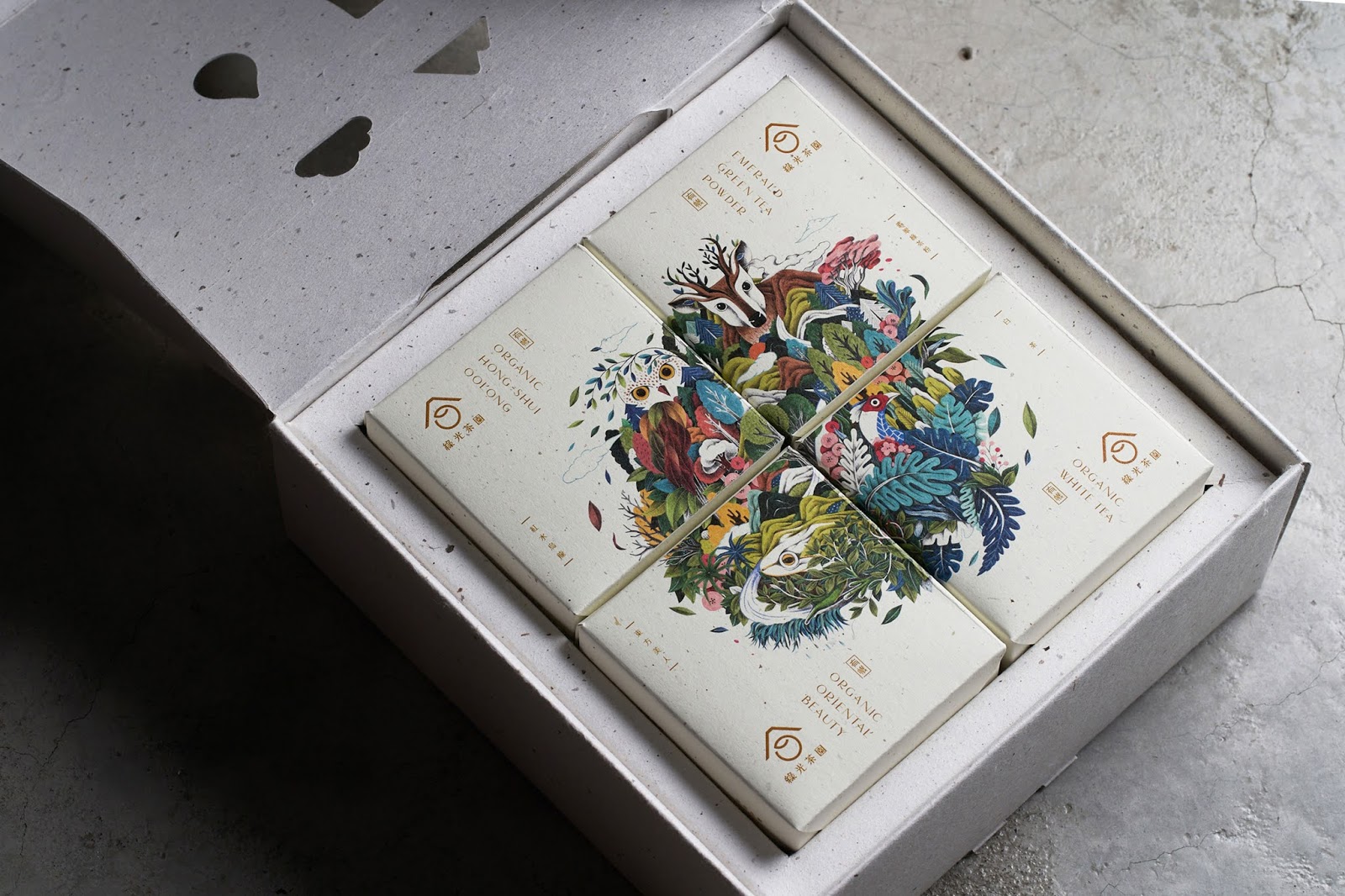 分享绿光茶园环保有机茶包装设计独特品牌标识你看懂了它的高级感吗