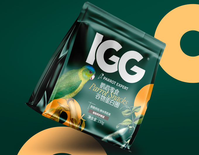 IGG高端鹦鹉粮包装设计,品牌规划,宠物食品包装设计